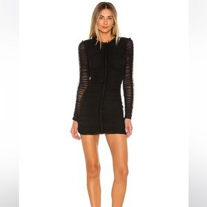 Revolve NBD Las Olas Long Sleeve Mini Dress in Black
